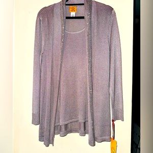 Ruby Rd Sequence Trim Sweater NWT